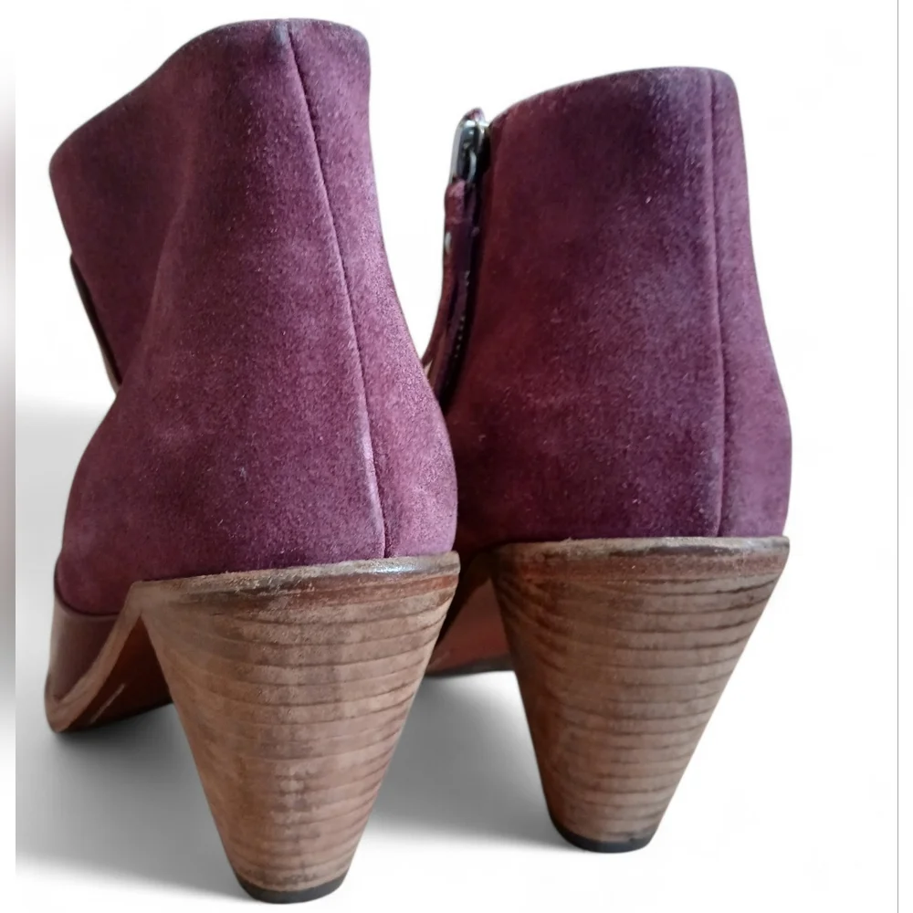 Boden Women's Size 10 US 41 EU Rich Plum Ankle Booties